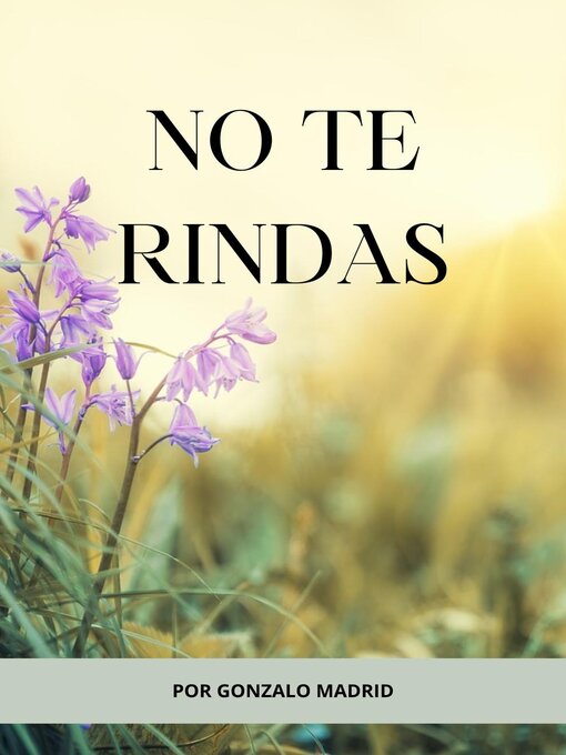 Title details for No te rindas by Gonzalo Madrid - Available